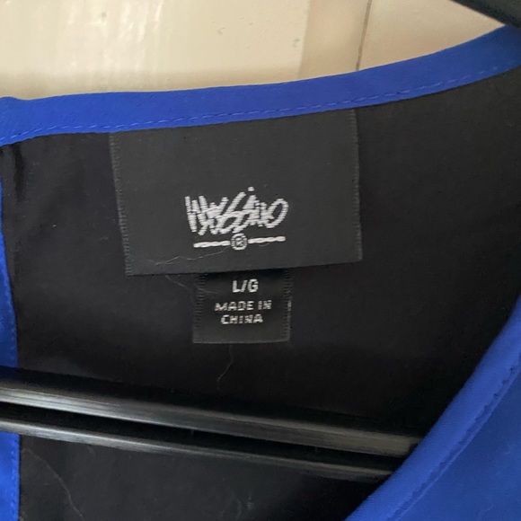 Blue and black tank blouse - Picture 4 of 4